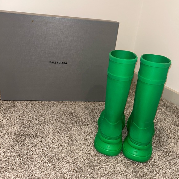 Balenciaga crocs boots Neon green size 40 - Picture 3 of 4